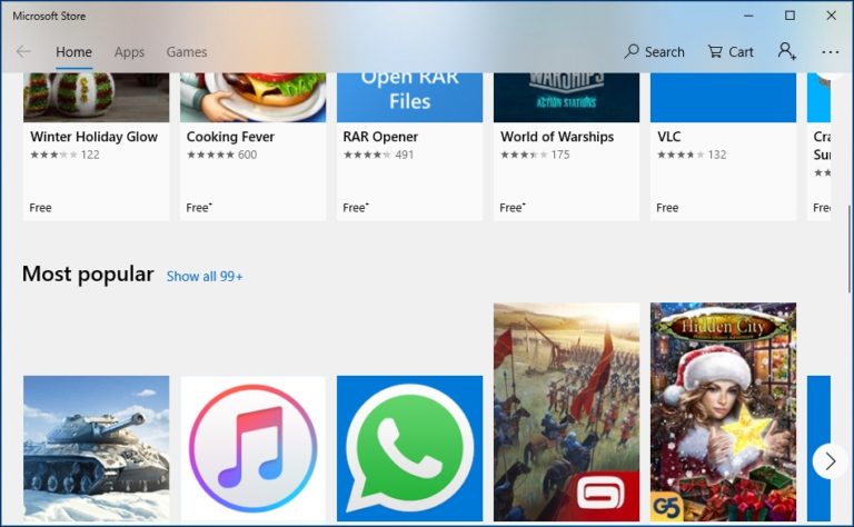 microsoft store cant download apps