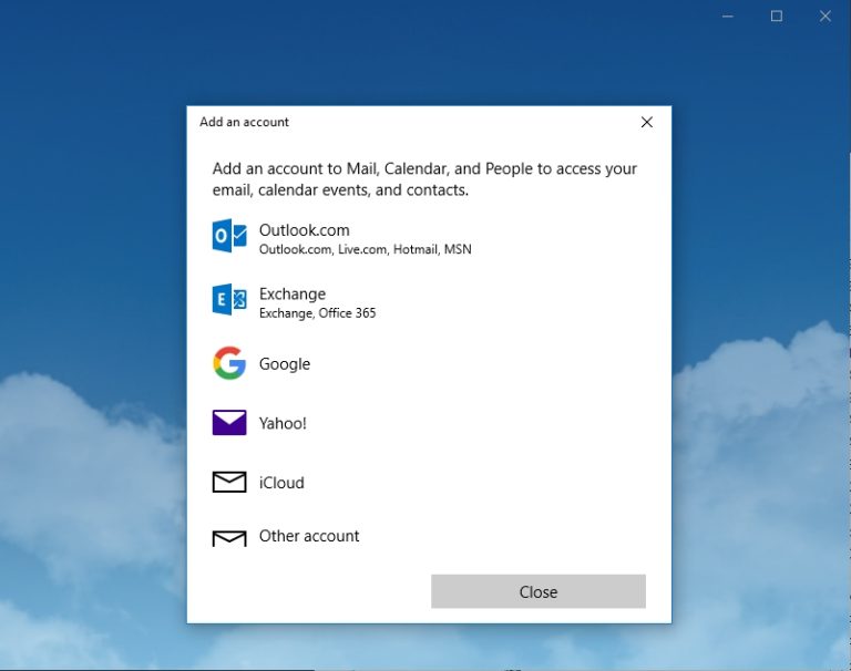 windows 10 mail app fixer