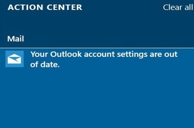 outlook account setting
