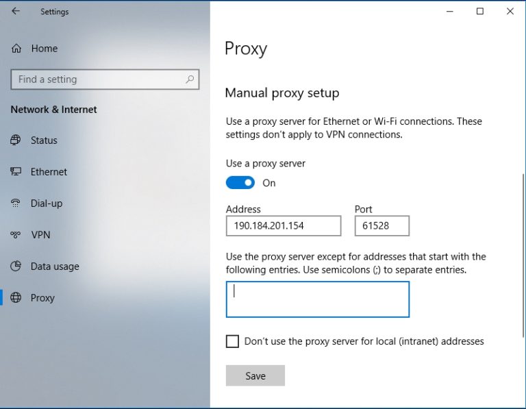 How to configure a Proxy Server on a Windows PC? - The Official ...