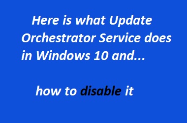 windows 10 update orchestrator service